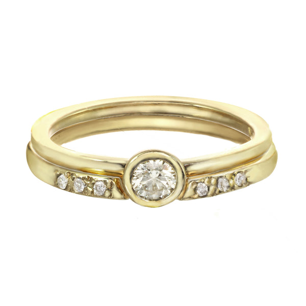 Open Arms Ring - plain or diamond