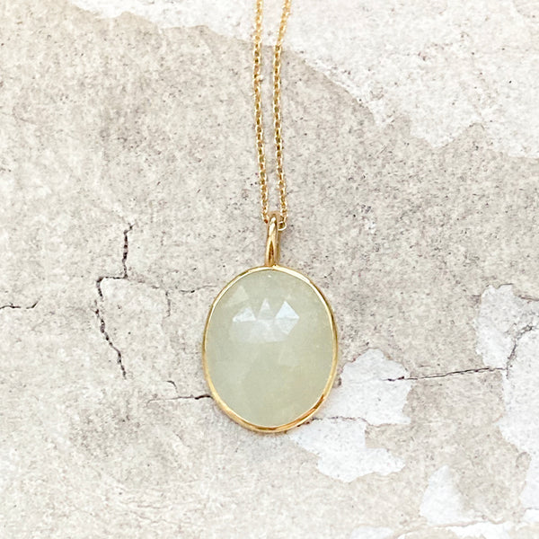 Slice of color sapphire necklace