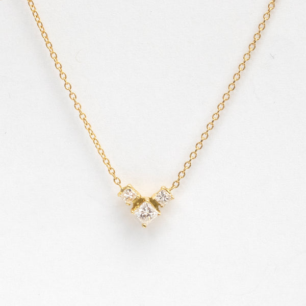 Embrace diamond necklace - 0.25 ct - 18k gold