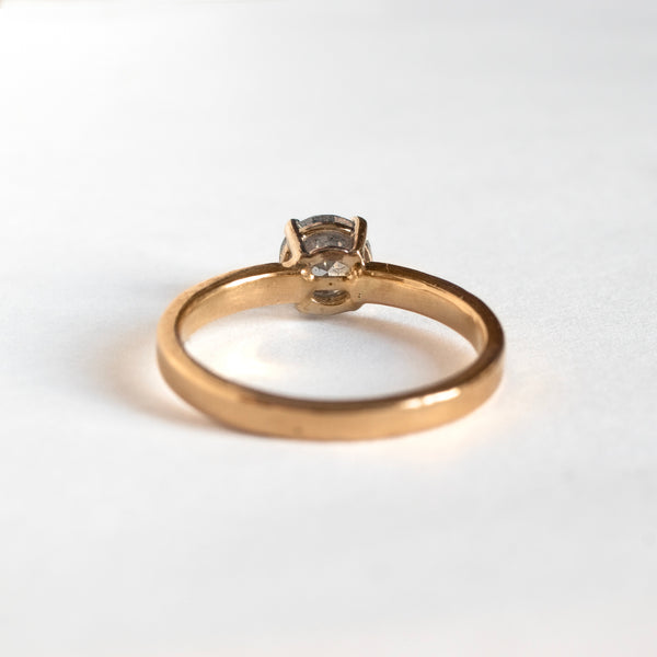 Salt and pepper diamond ring 0.50ct - 18k gold