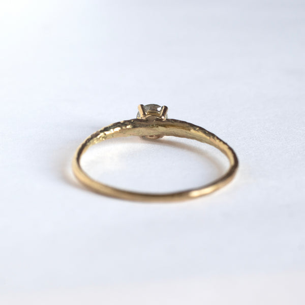 Salt and pepper diamond ring 0.25 ct - 18k gold