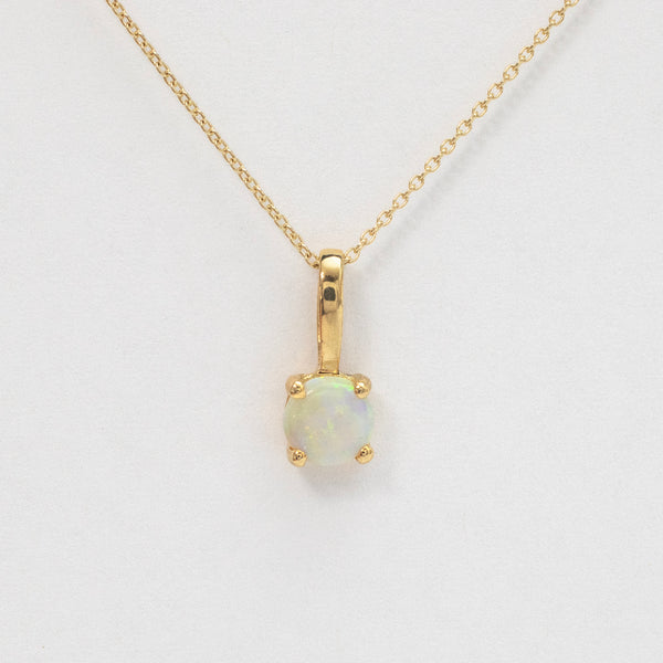 Tiny opal necklace