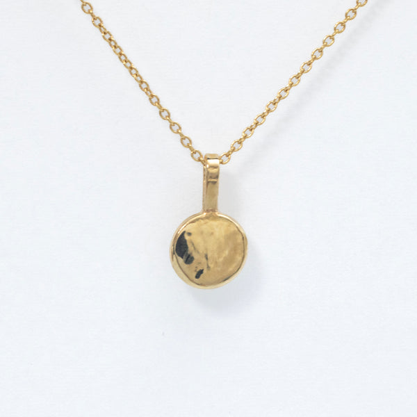 Aquamarine and gold pendant - 18k gold