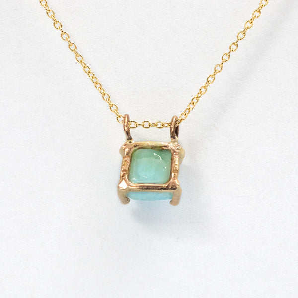 Larimar 14k gold necklace 18"