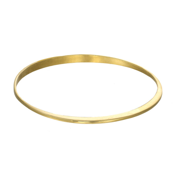 Minimalistic Gold Cuff Bracelet in 14kt and 18kt gold