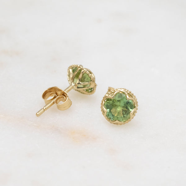 Ice studs in color - 14k gold