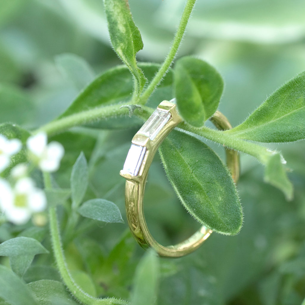 Three Ring Rectangular Triple Rectangle Ring | Rebecka Froberg
